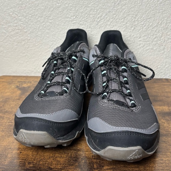 Adidas Women's Terrex AX4 Black Grey Teal Trail Hiking Shoes Size 8.5 - Picture 5 of 10